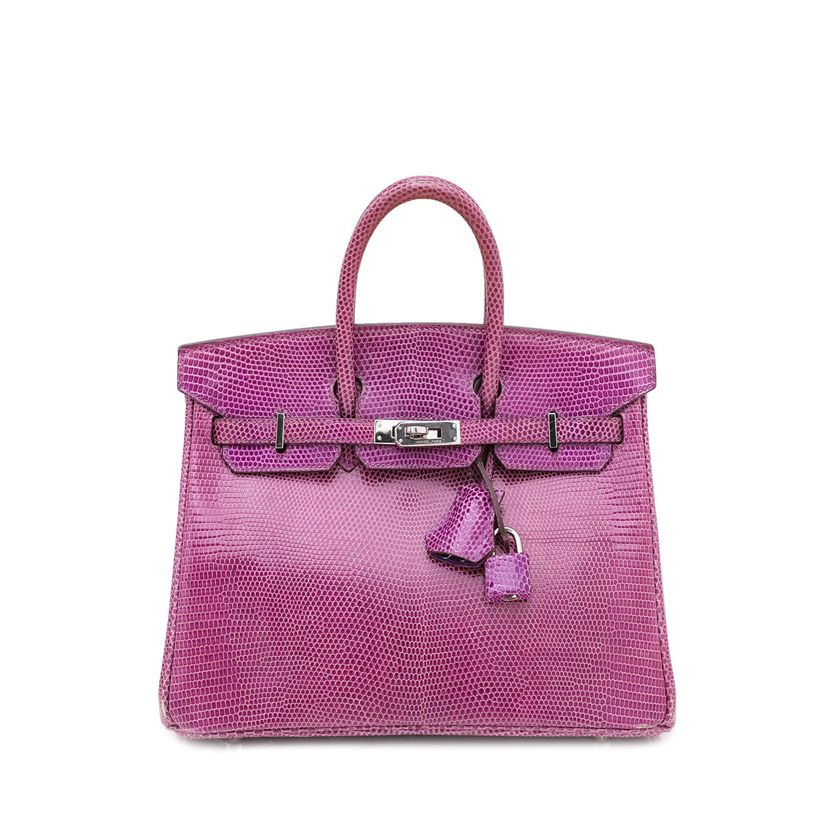 Hermes Violet Lizard Birkin 25 Bag