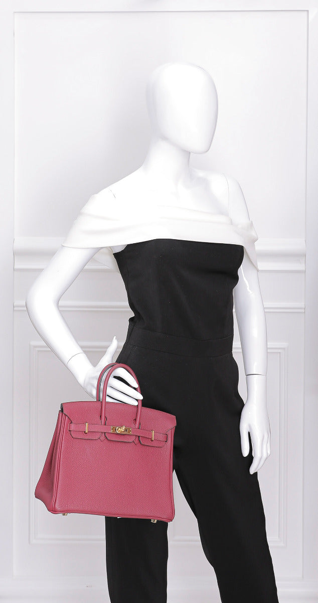 Hermes Rouge H Birkin 25-Hermes-THE CLOSET