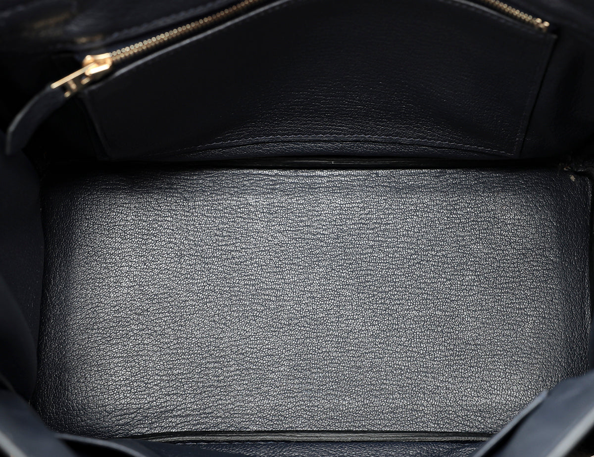 Hermes Bleu Nuit Birkin Bag 25-Hermes-THE CLOSET