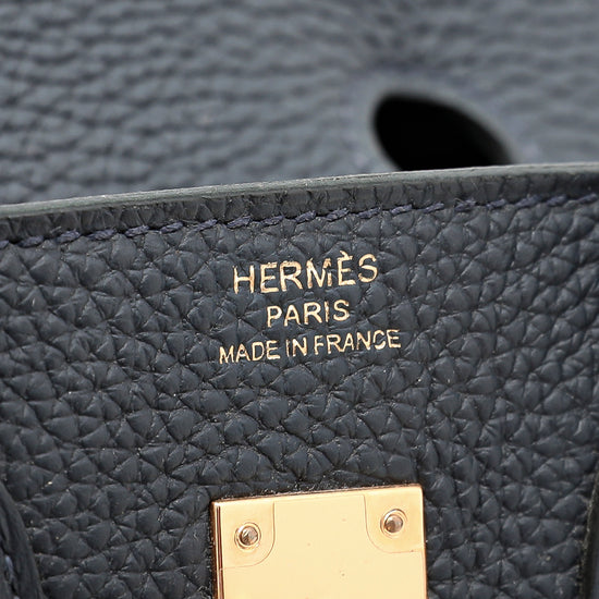 Hermes Bleu Nuit Birkin Bag 25