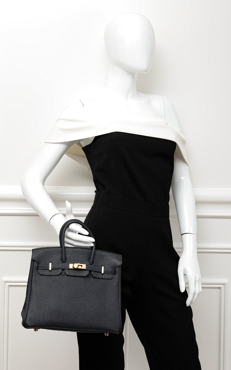 Hermes Bleu Nuit Birkin Bag 25-Hermes-THE CLOSET