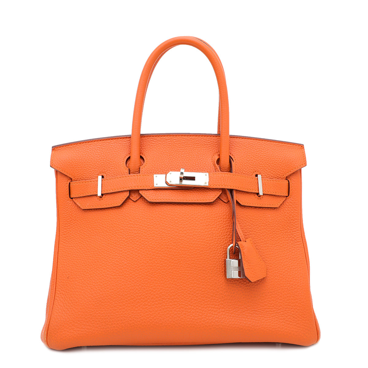 Hermes Orange Clemence Birkin 30 Bag-Hermes-THE CLOSET