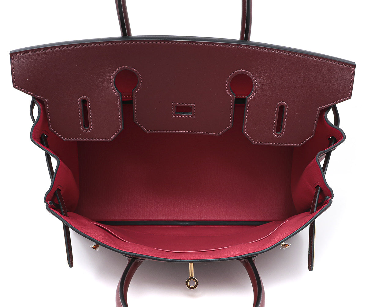 Hermes Rouge H Clemence-Swift Birkin 30-Hermes-THE CLOSET