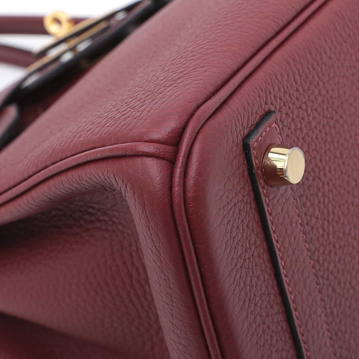Hermes Rouge H Clemence-Swift Birkin 30-Hermes-THE CLOSET