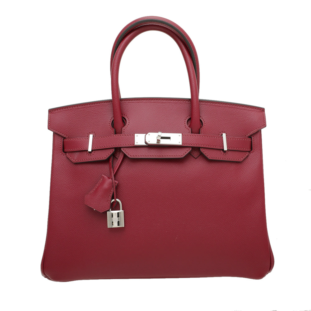 Hermes Rouge Grenat Birkin 30 Bag-Hermes-THE CLOSET