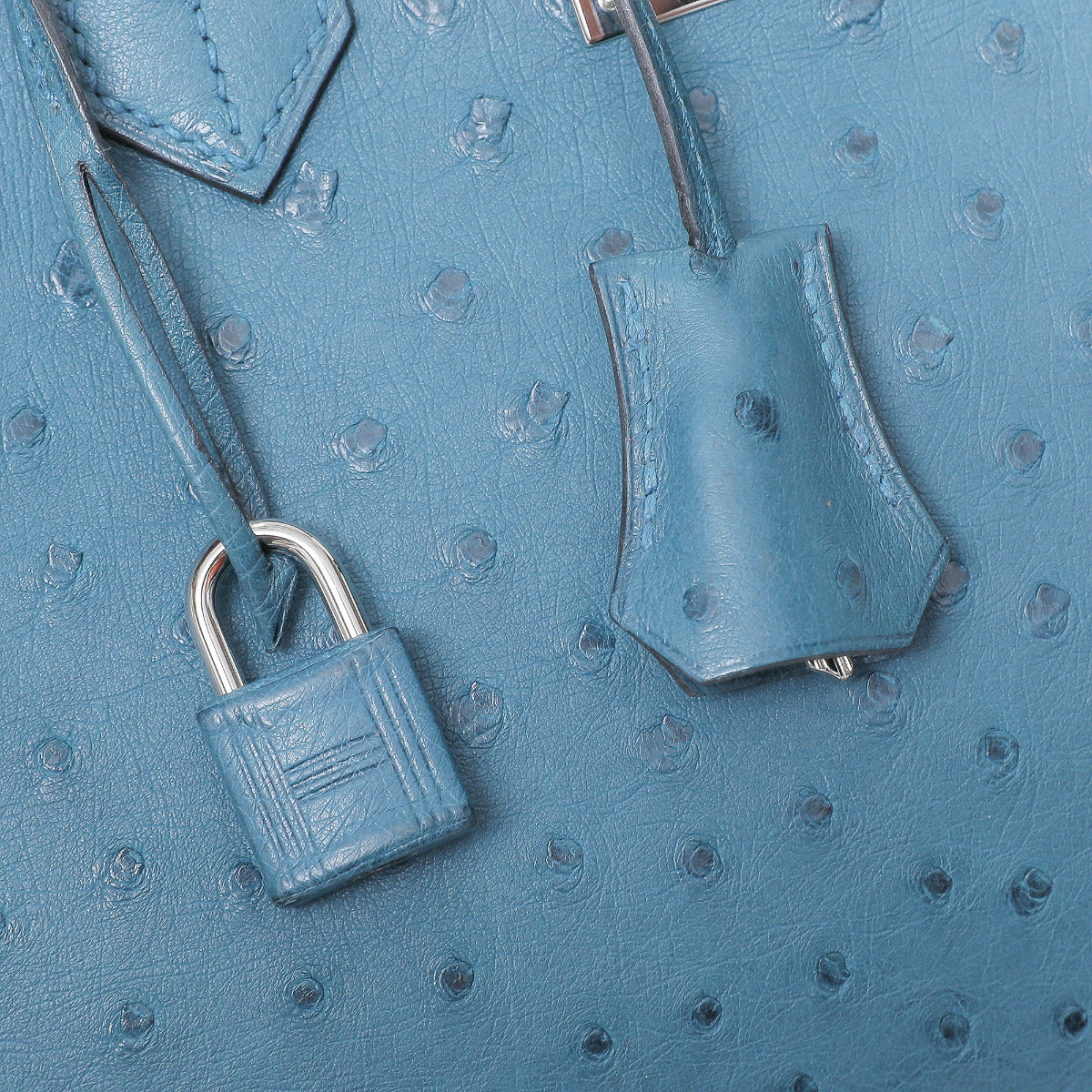 Hermes Cobalt Ostrich Birkin 30-Hermes-THE CLOSET