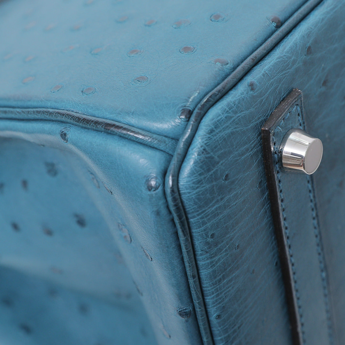 Hermes Birkin 30 Cobalt Blue Ostrich Handbag RJC1296 – LuxuryPromise