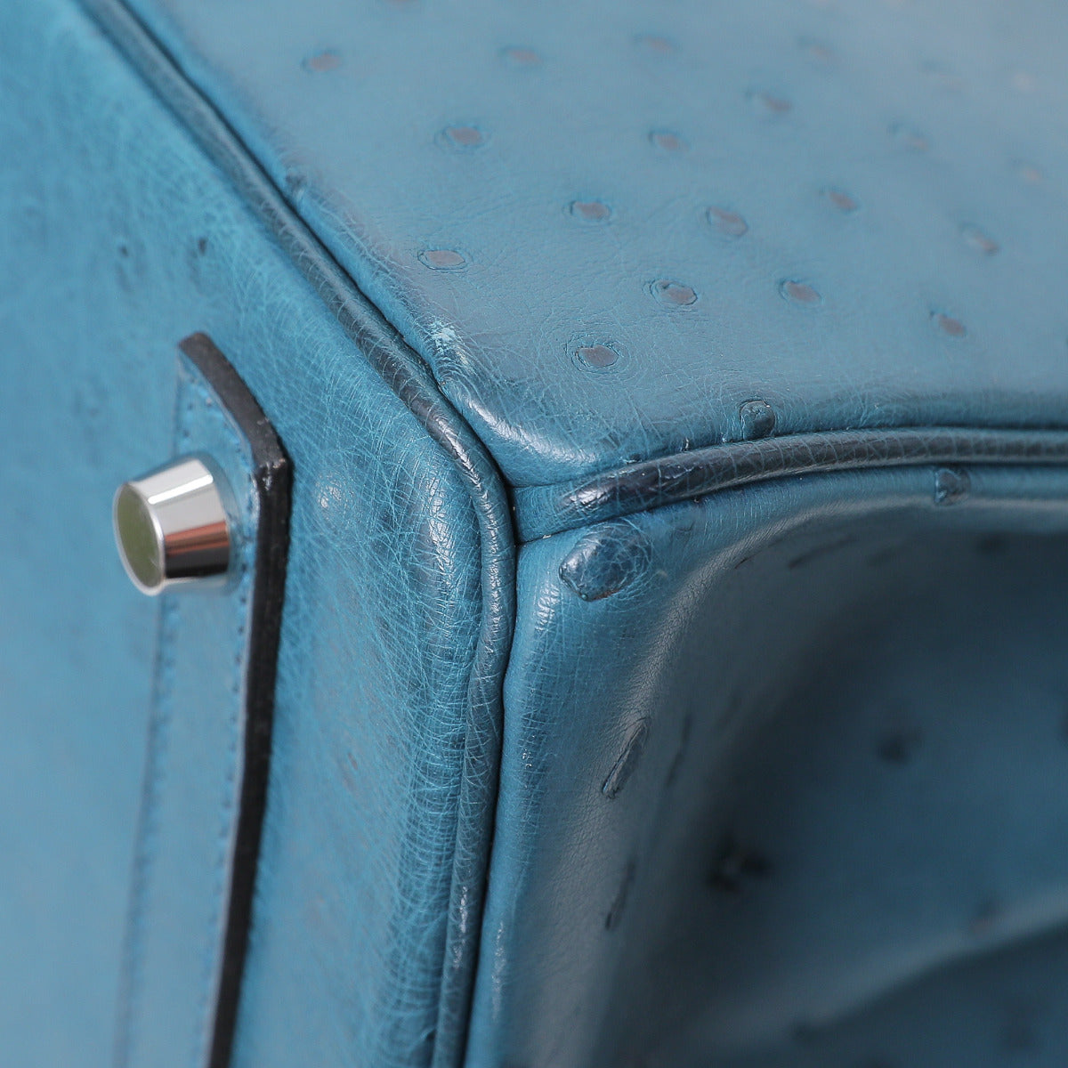 Hermes Cobalt Ostrich Birkin 30-Hermes-THE CLOSET