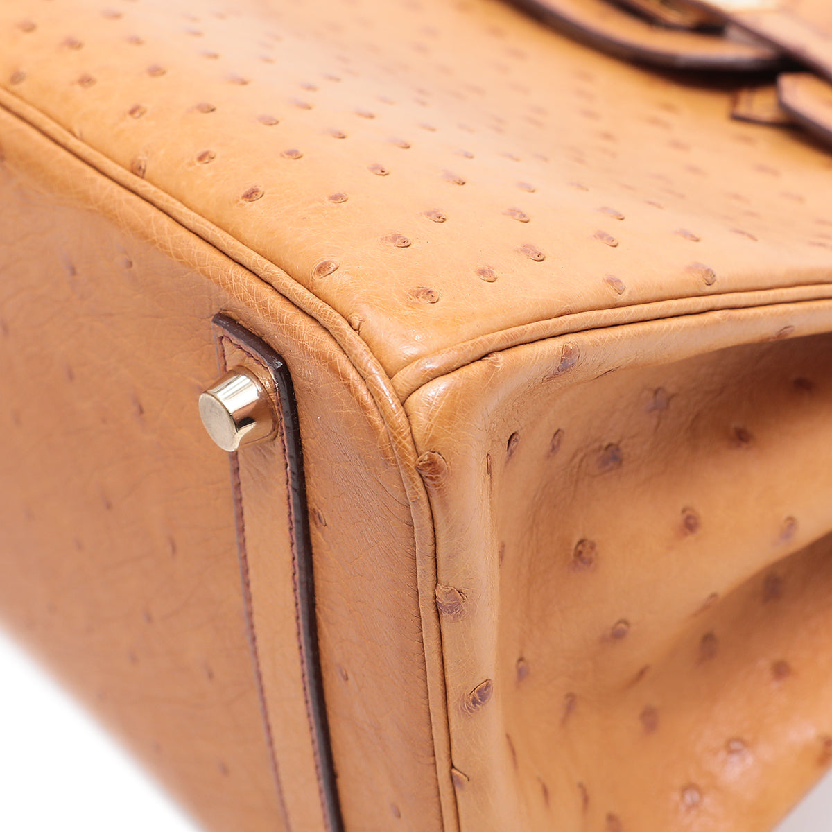 Hermes Gold Ostrich Birkin 30-Hermes-THE CLOSET