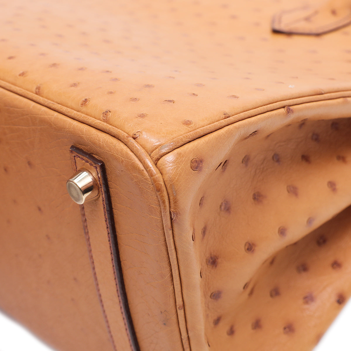 Hermes Gold Ostrich Birkin 30-Hermes-THE CLOSET