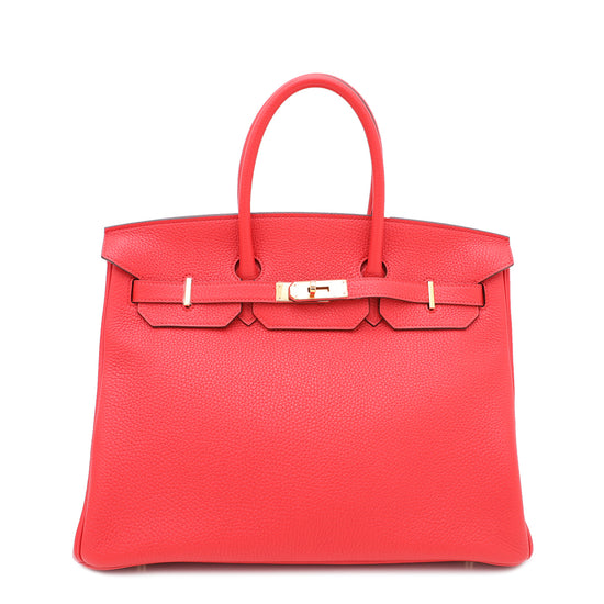 Hermes Capucine Clemence Birkin 35 Bag