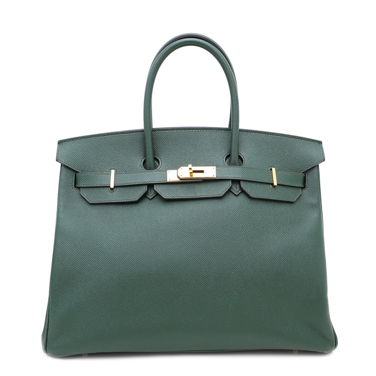 Hermes Vert Anglais Epsom Birkin 35 Bag