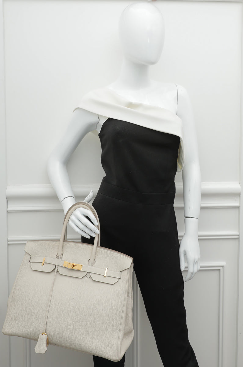 Hermes Craie Birkin 35 Bag-Hermes-THE CLOSET