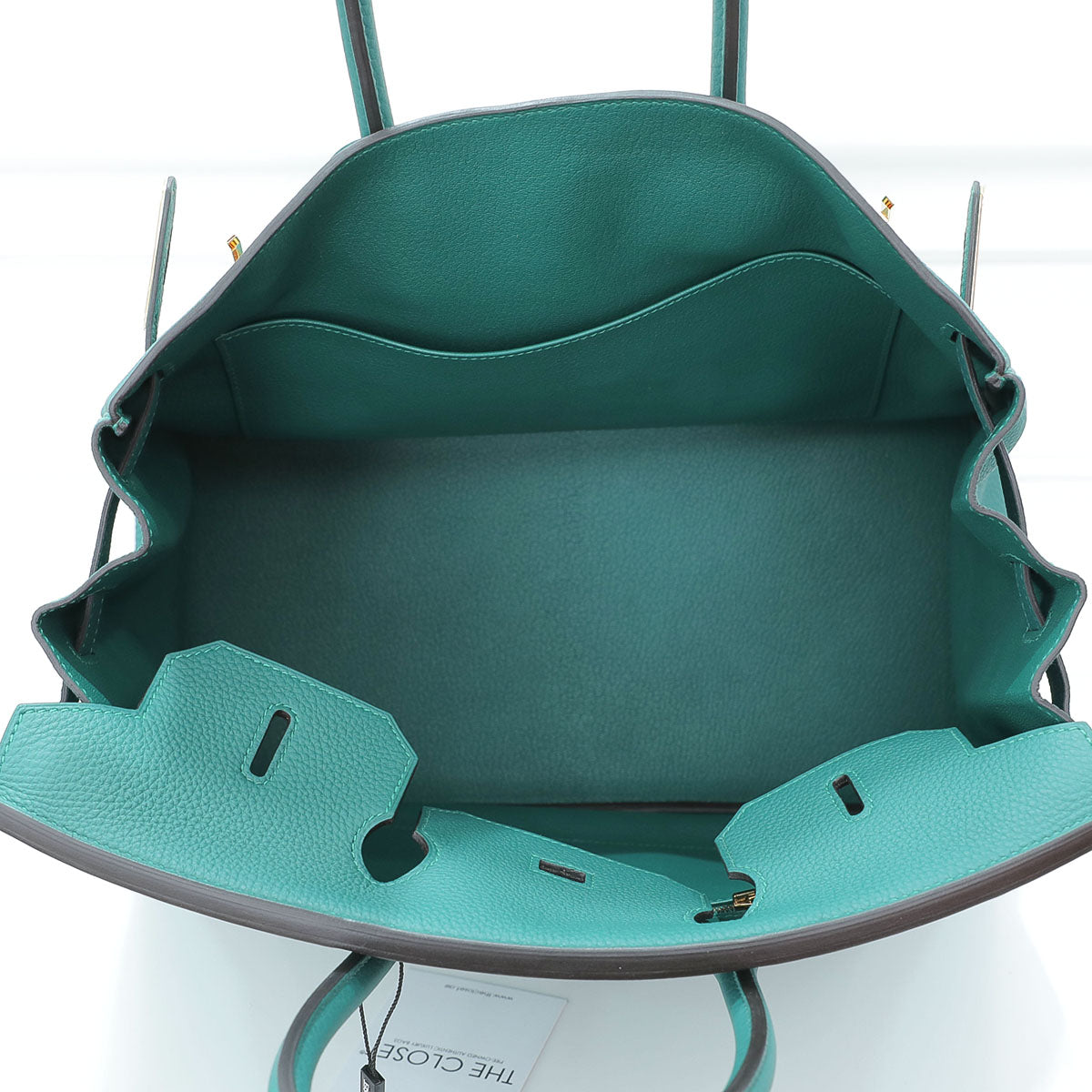 Hermes Malachite Birkin Bag 35-Hermes-THE CLOSET