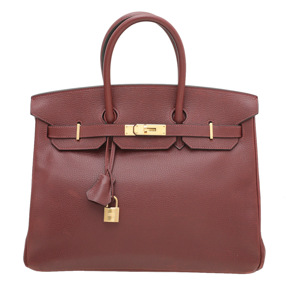 Hermes Rouge H Vache Liegee Birkin 35 Bag-Hermes-THE CLOSET