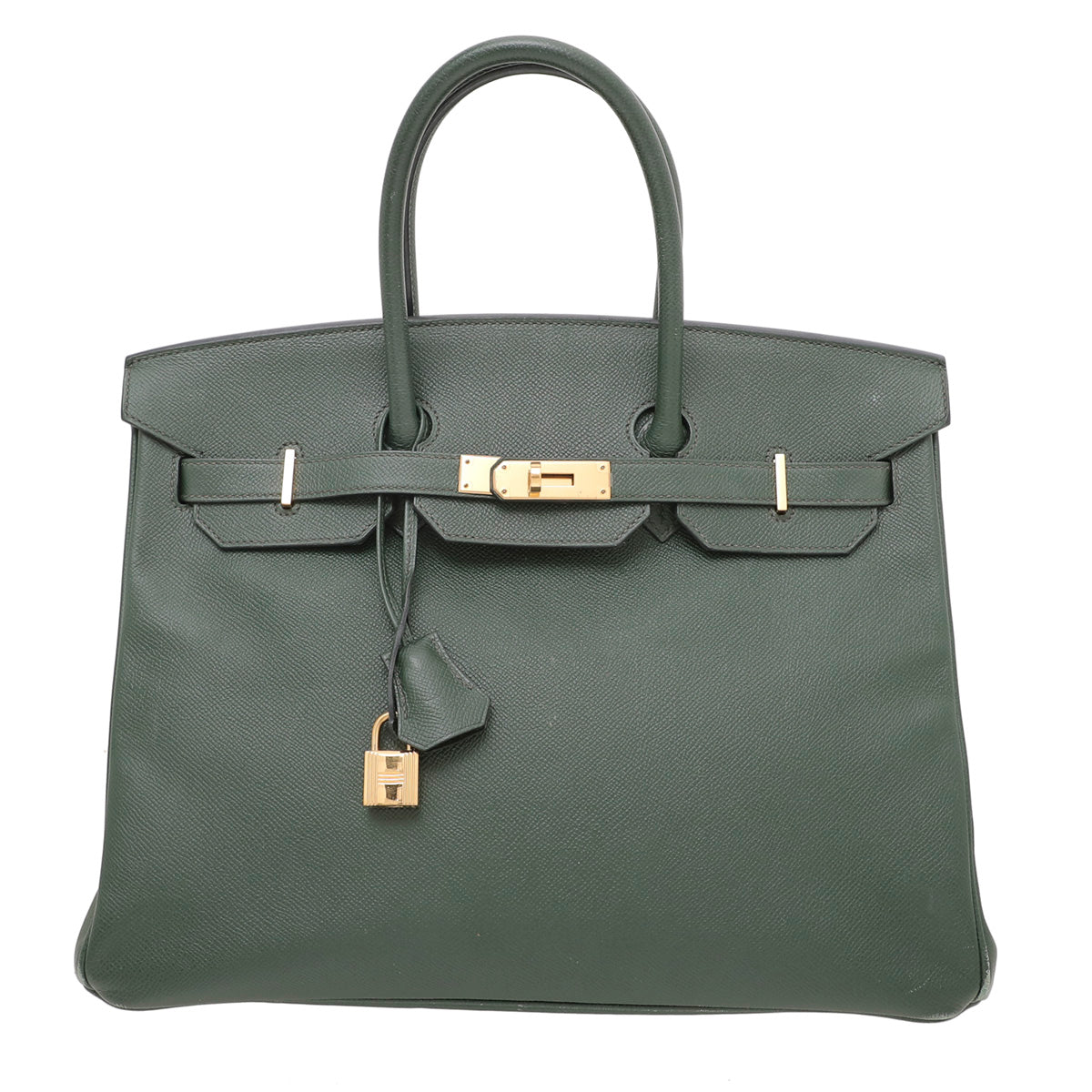 Hermes Vert Bangle Togo Birkin 35 W- Twilly-Hermes-THE CLOSET