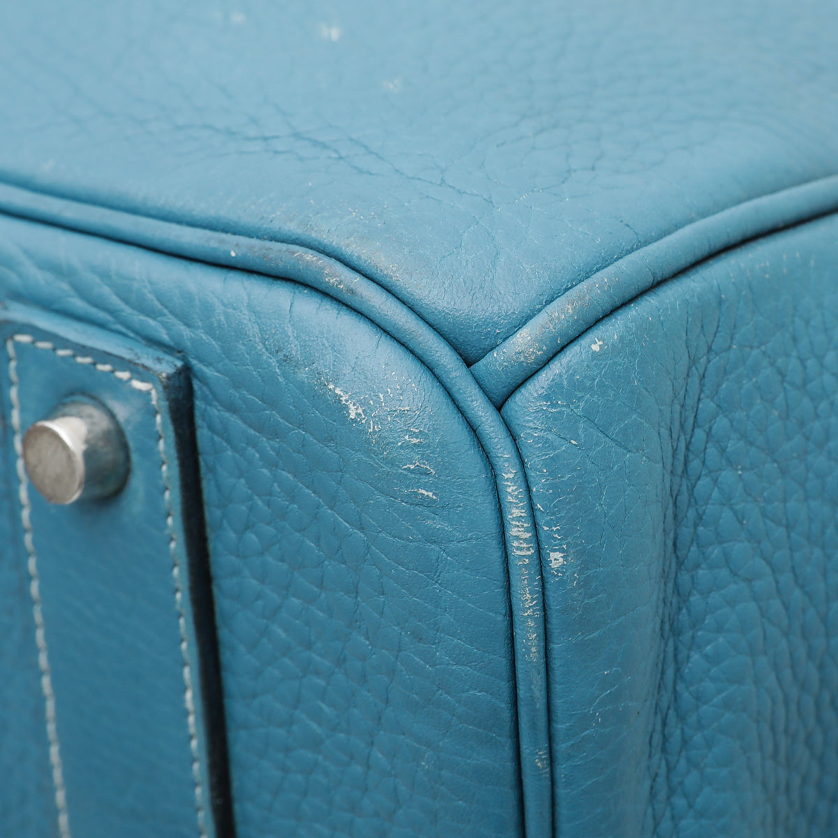 Acapulco Hermès Birkin 50 HAC Blue Leather ref.252114 - Joli Closet