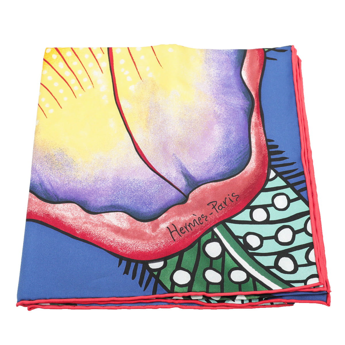 Hermes Multicolor Baobab Cat Silk Scarf-Hermes-THE CLOSET