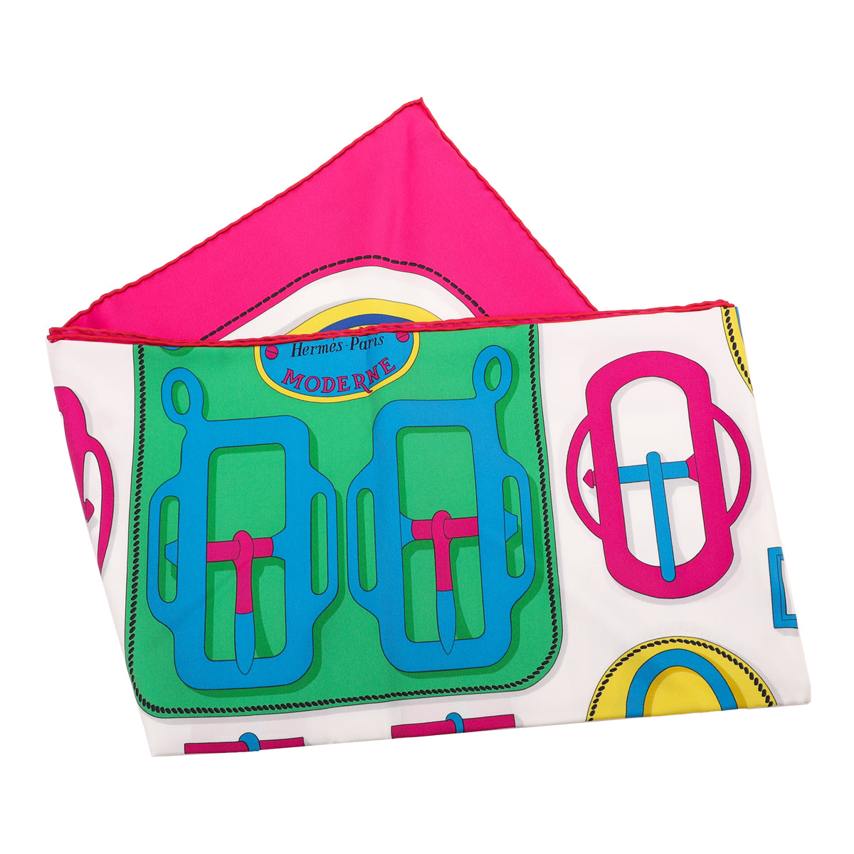 Hermes Multicolor Bouclerie Moderne Giant Triangle Scarf-Hermes-THE CLOSET