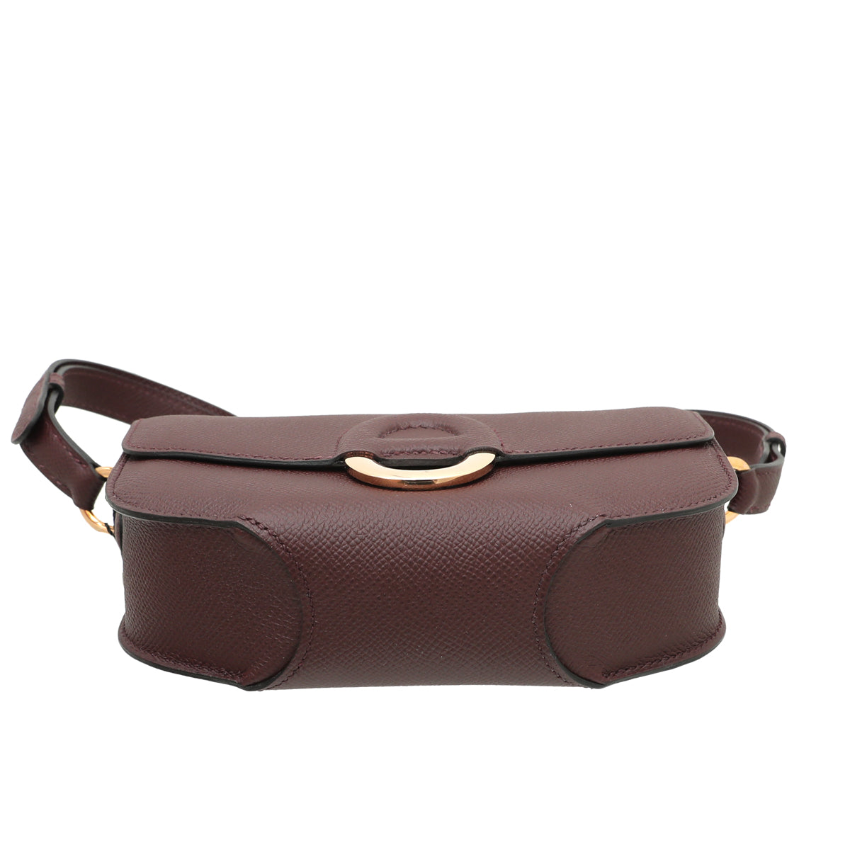 Hermes Bordeaux Epsom Cherche Midi 18 Bag W- Twilly-Hermes-THE CLOSET