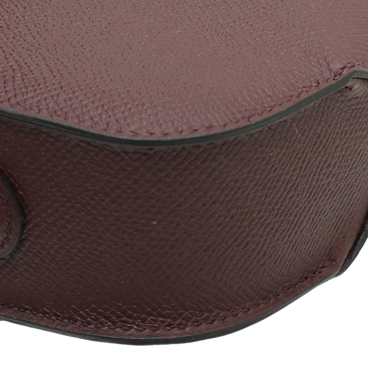 Hermes Bordeaux Epsom Cherche Midi 18 Bag W- Twilly-Hermes-THE CLOSET