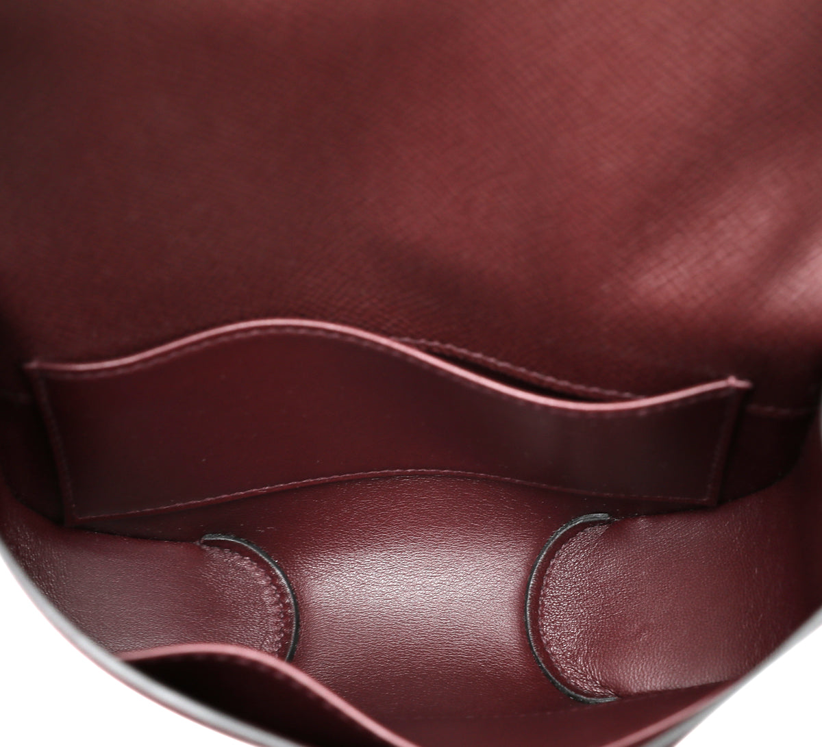 Hermes Bordeaux Epsom Cherche Midi 18 Bag W- Twilly-Hermes-THE CLOSET