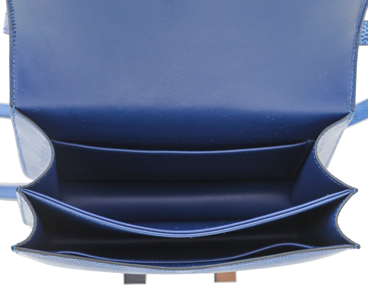 Hermes Bleu Saphir Lizard Constance III Mini Bag-Hermes-THE CLOSET