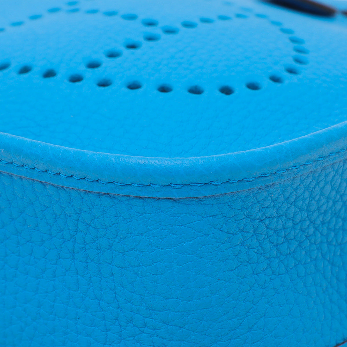 Hermes Blue Zanzibar Clemence Evelyne TBM Bag-Hermes-THE CLOSET