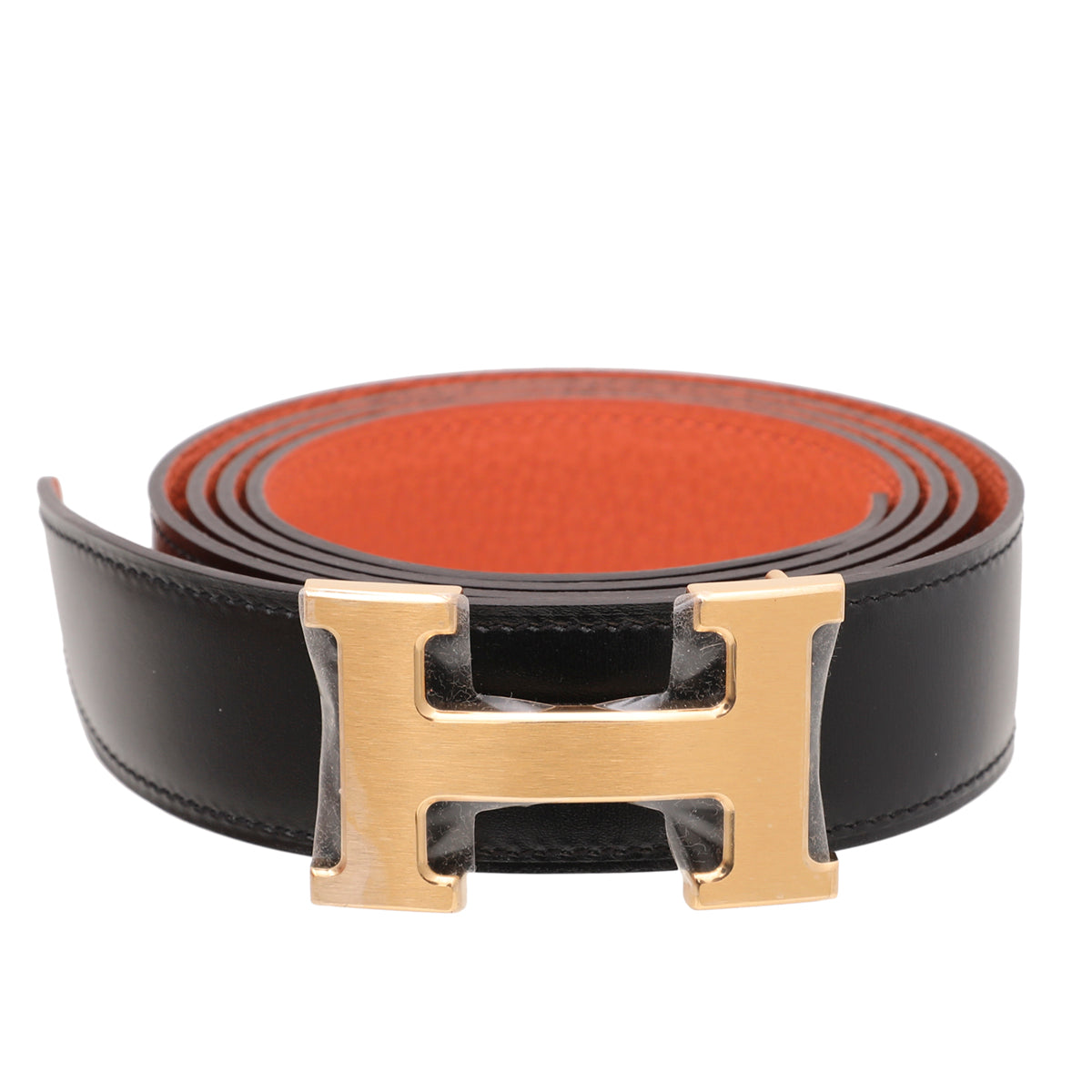Hermes Bicolor H Buckle Reversible Belt 32-Hermes-THE CLOSET
