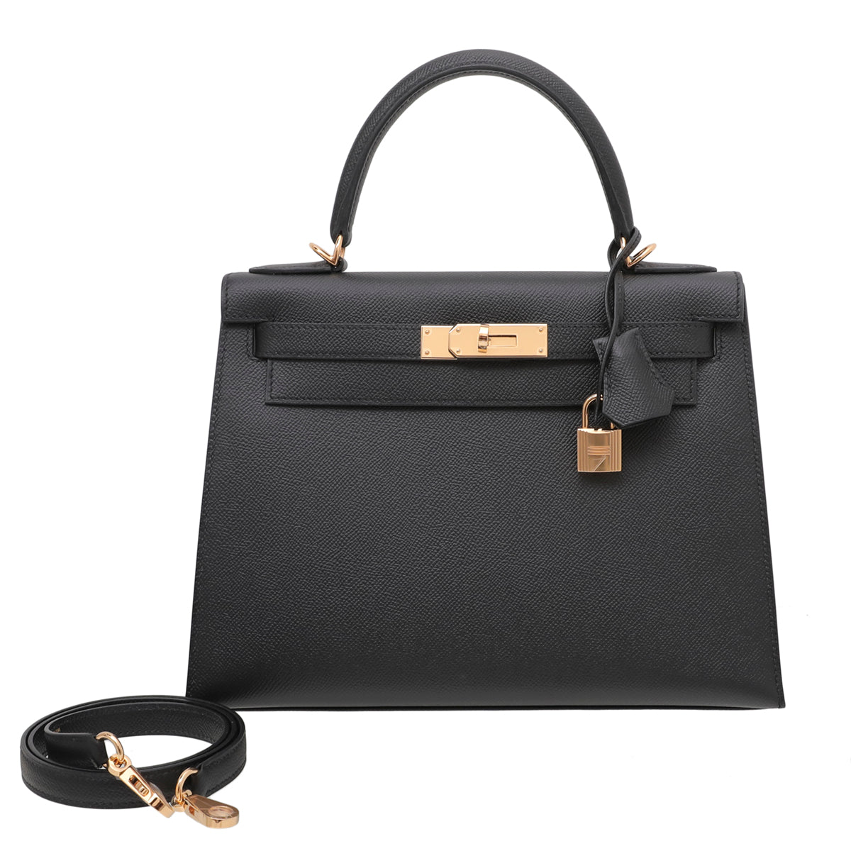 Hermes Noir Epsom Kelly 28 Bag-Hermes-THE CLOSET