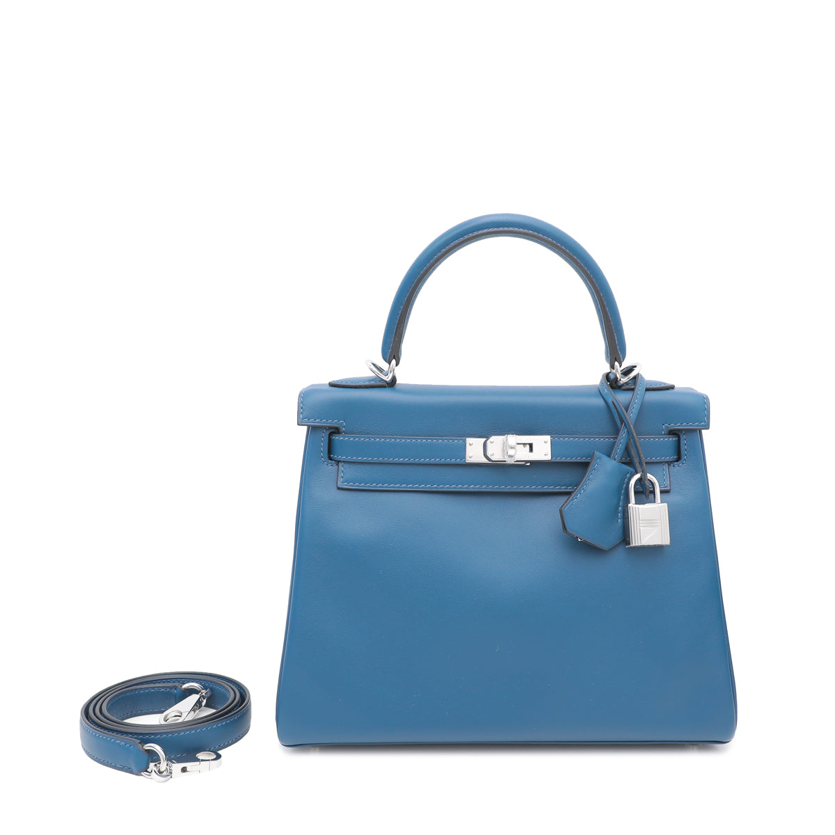 Hermes Deep Blue Retourne Kelly 25 Bag-Hermes-THE CLOSET