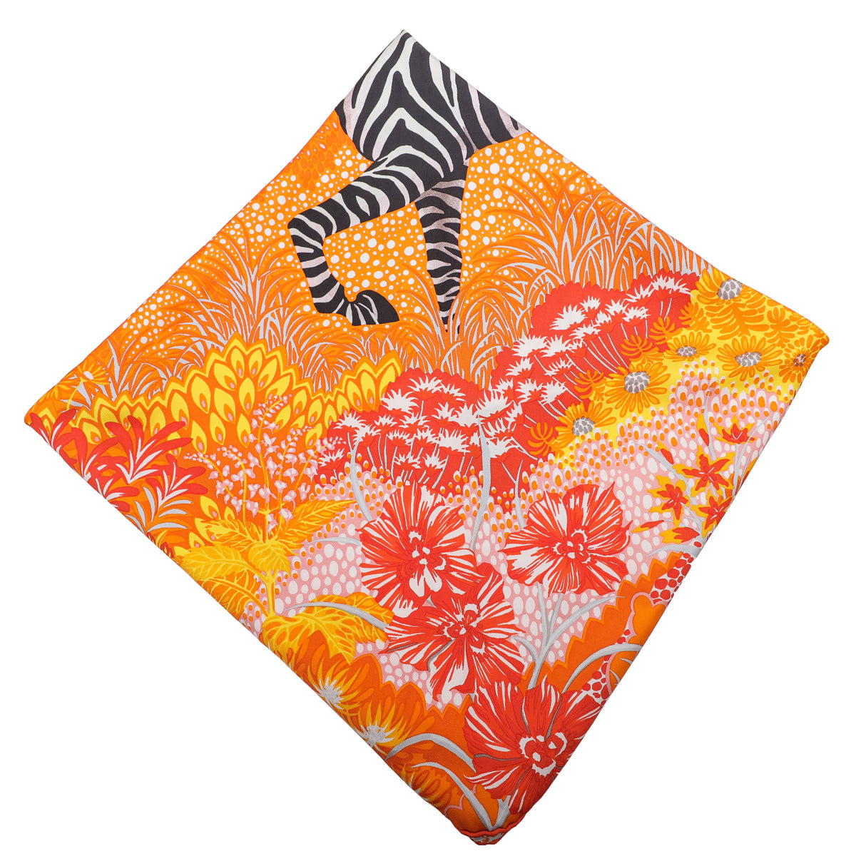 Hermes Tricolor Mountain Zebra By Alice Shirley Scarf