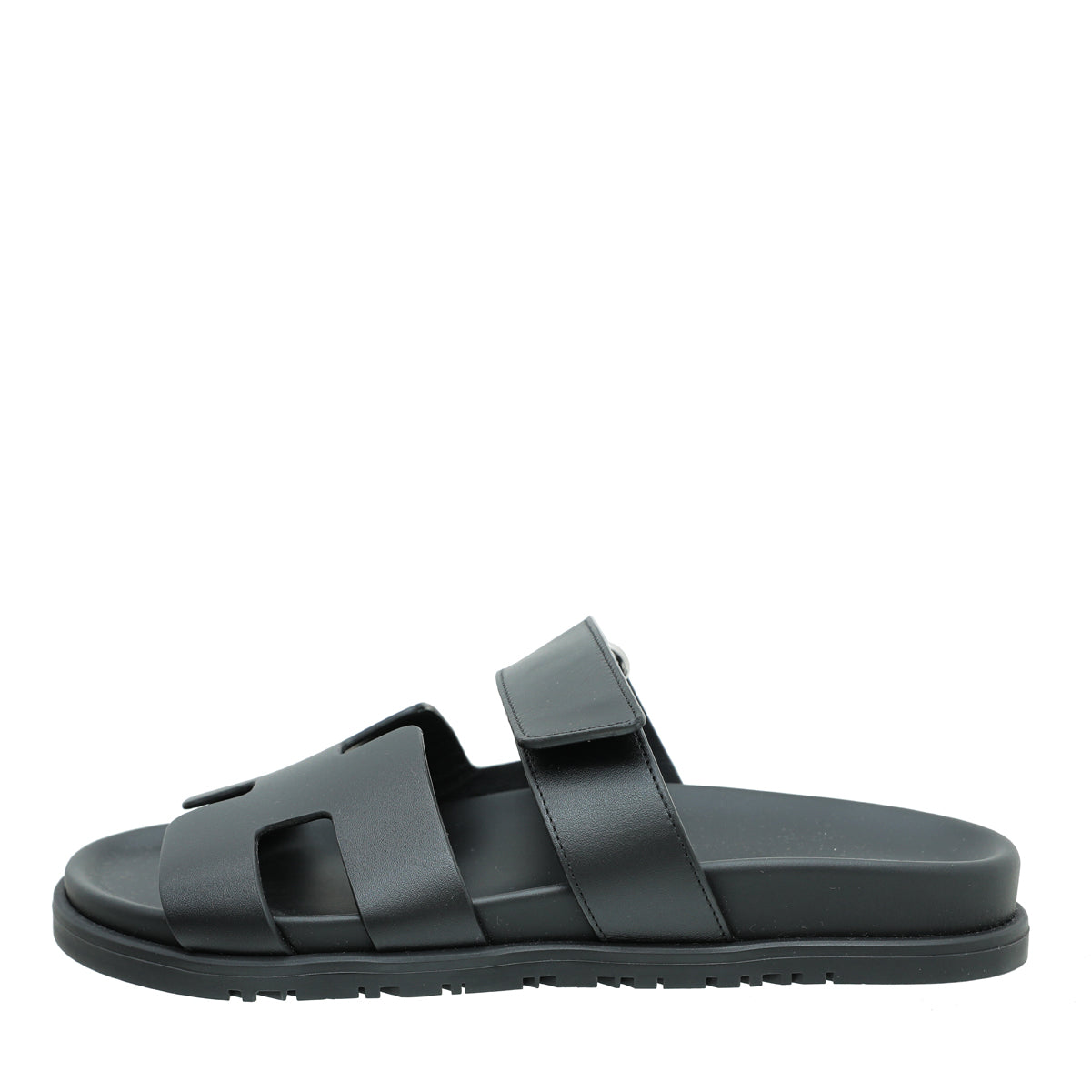Hermes Noir Chypre Sandal 38.5-Hermes-THE CLOSET