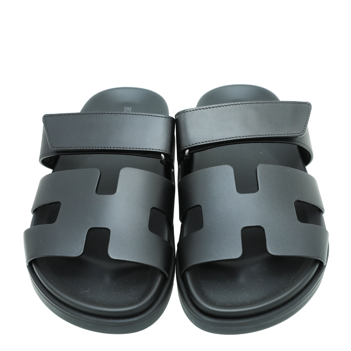 Hermes Noir Chypre Sandal 38.5-Hermes-THE CLOSET