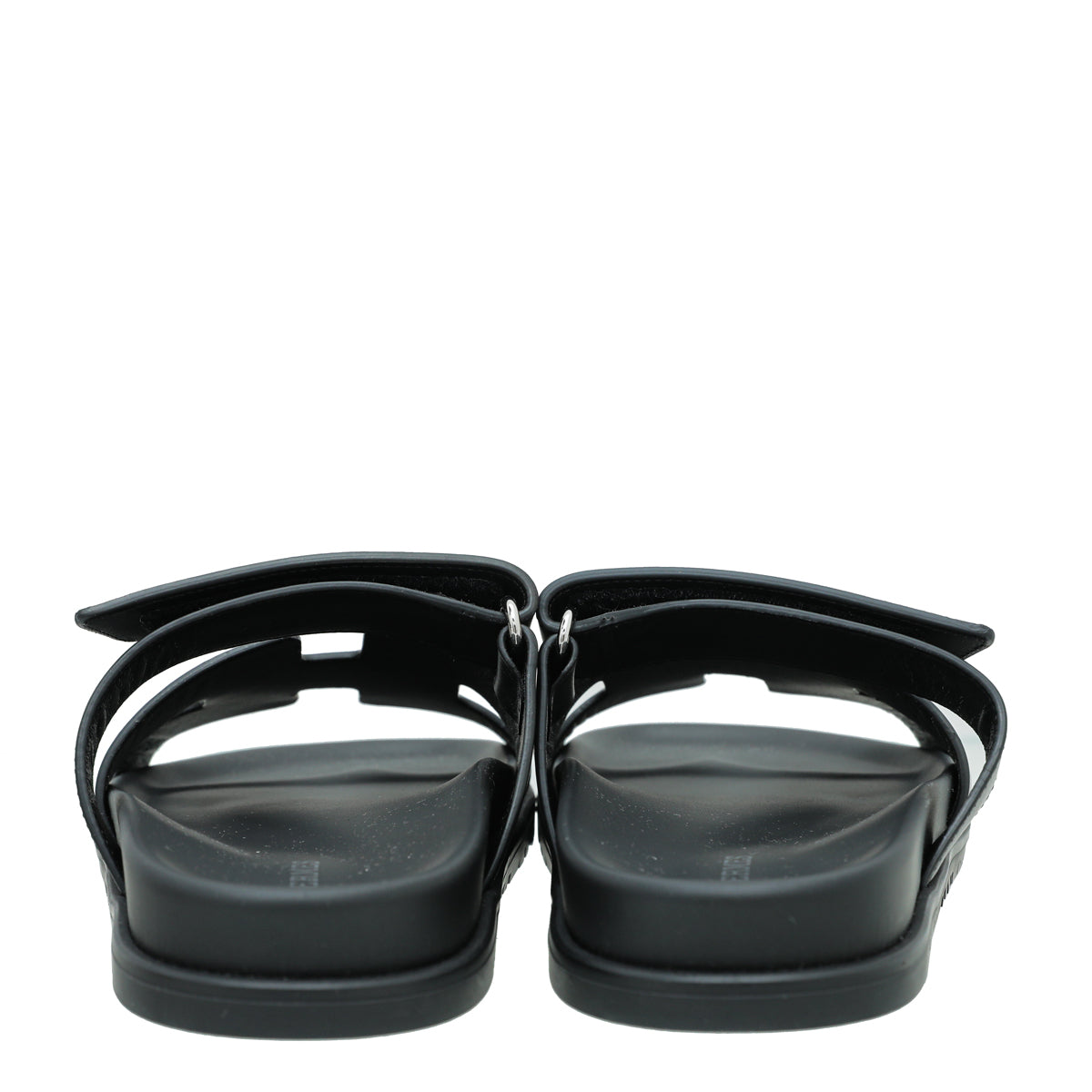 Hermes Noir Chypre Sandal 38.5-Hermes-THE CLOSET