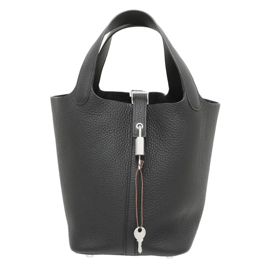 Hermes Noir Picotin 18 Bag