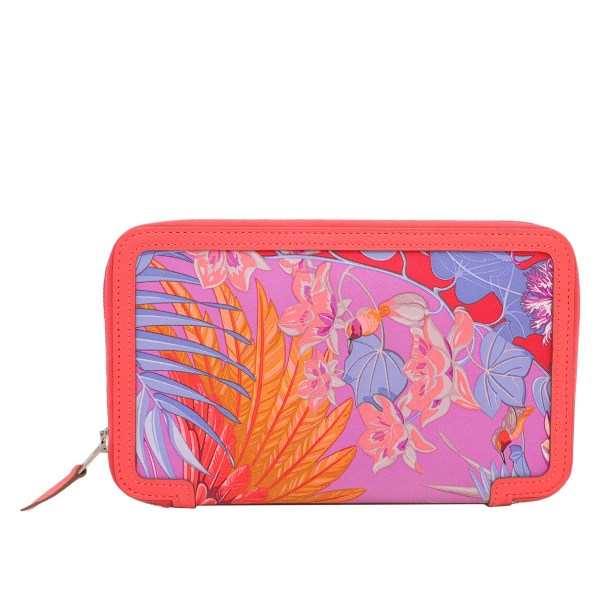 Hermes Rose Jaipur Multicolor Soie-Cool Printed Silk Wallet-Hermes-THE CLOSET