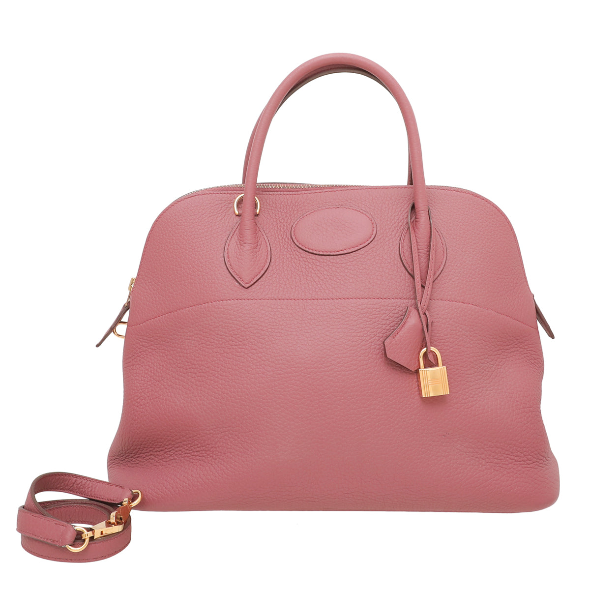 Hermes Bois De Rose Clemence Bolide 34 Bag-Hermes-THE CLOSET