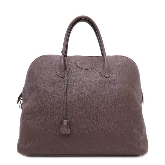 Hermes Chocolate Togo 45 Extra Large Bolide Bag