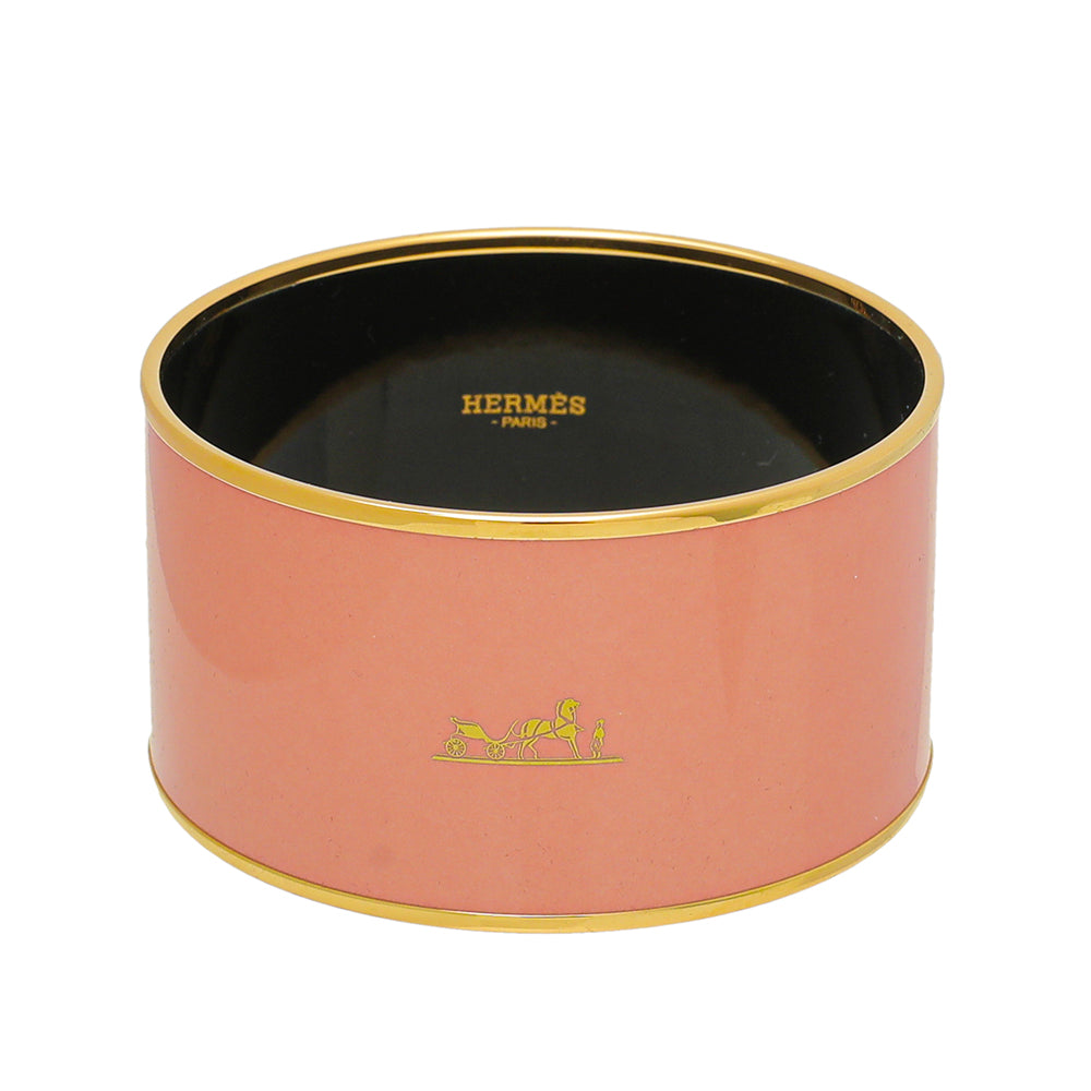 Hermes Peach Caleche Wide Bracelet-Hermes-THE CLOSET