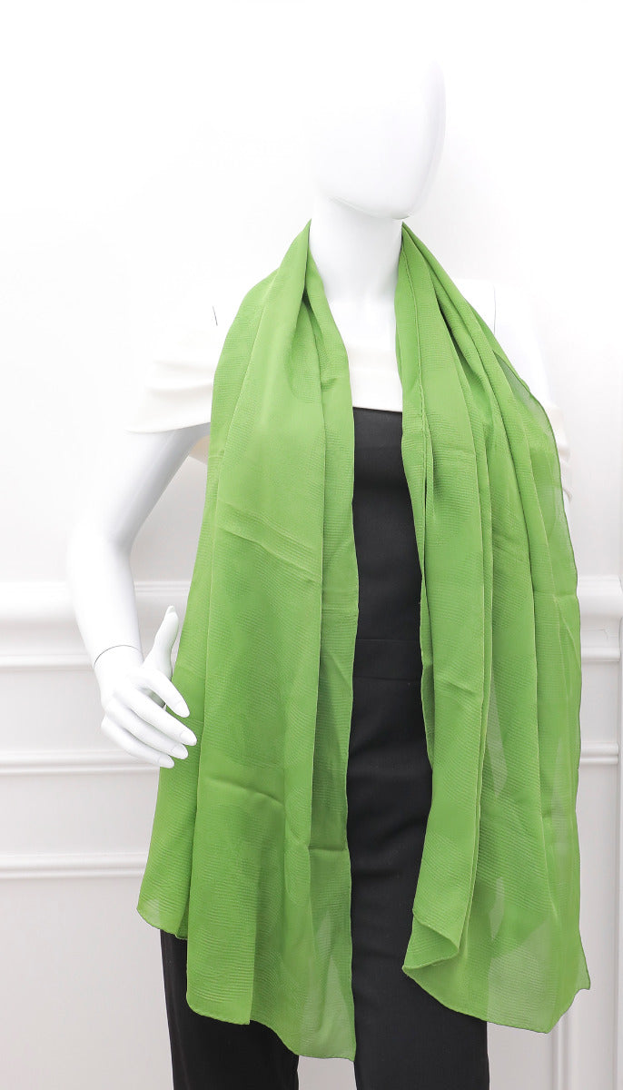 Hermes Green Cashmere Silk New Libris Stole Scarf-Hermes-THE CLOSET