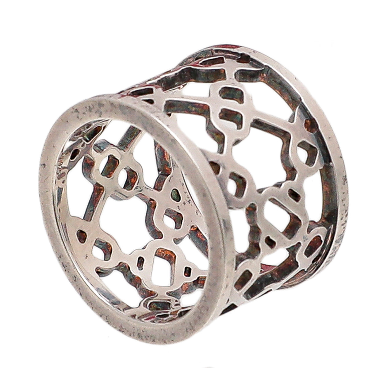 Hermes Silver Chaine D'ancre Passerelle Wide Ring 53-Hermes-THE CLOSET