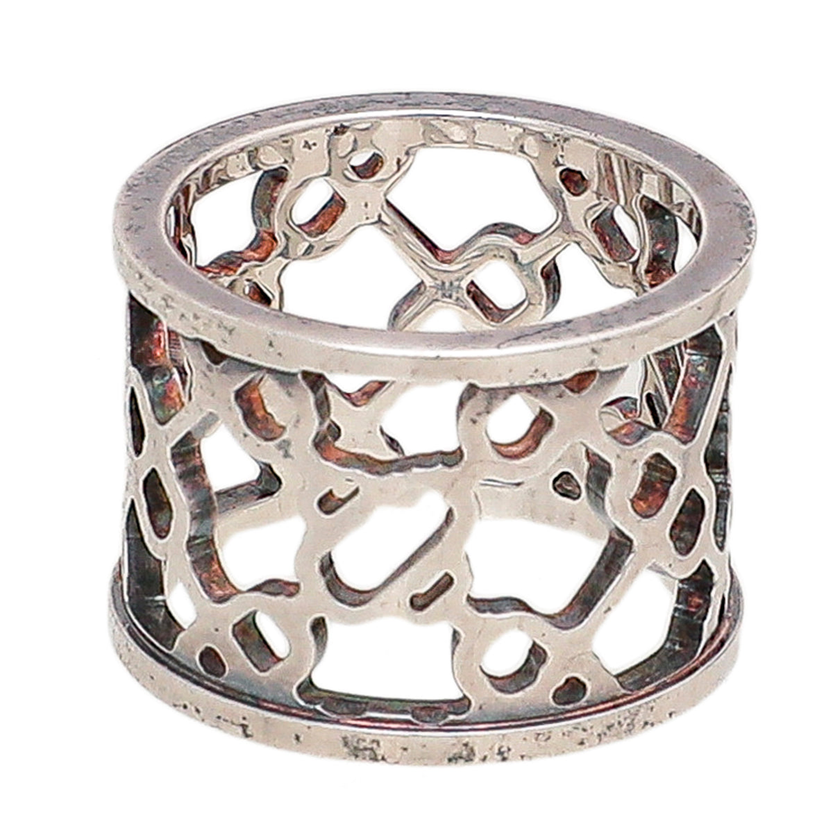 Hermes Silver Chaine D'ancre Passerelle Wide Ring 53-Hermes-THE CLOSET