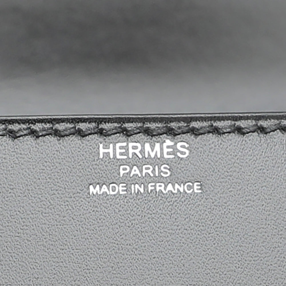 Hermes Noir Cinhetic Veau Tadelakt Box Bag-Hermes-THE CLOSET