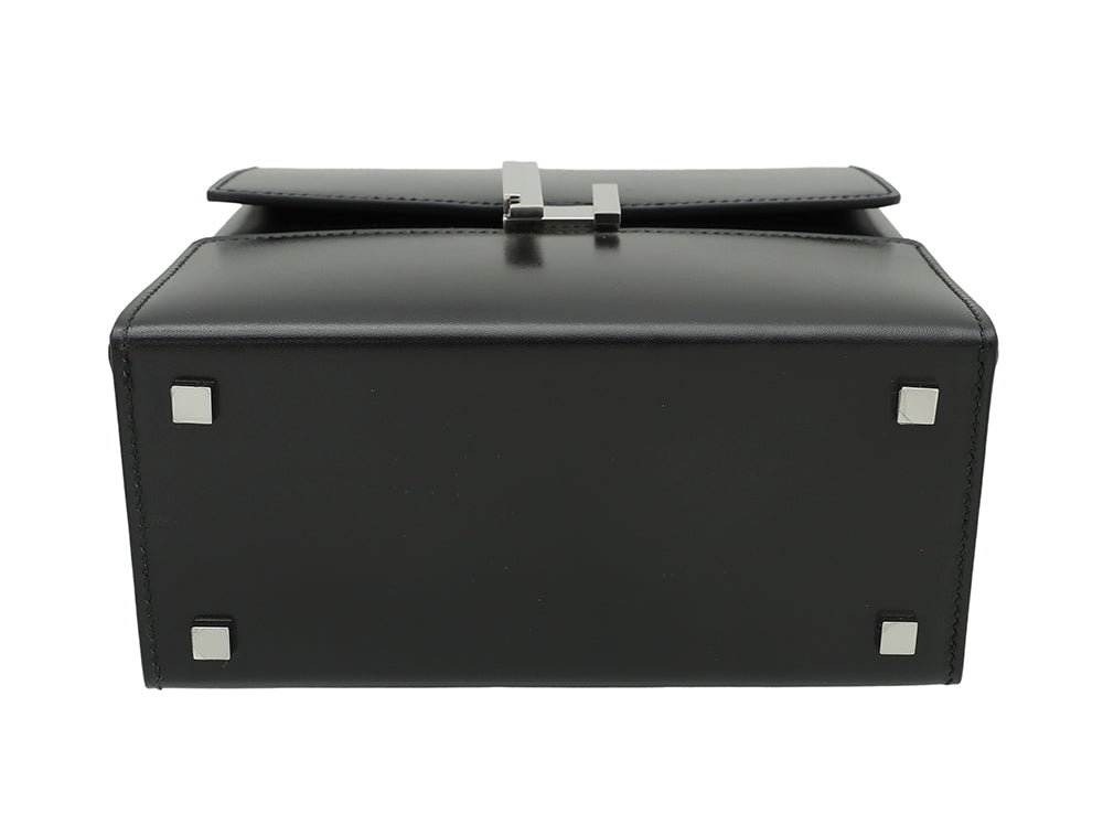 Hermes Noir Cinhetic Veau Tadelakt Box Bag-Hermes-THE CLOSET