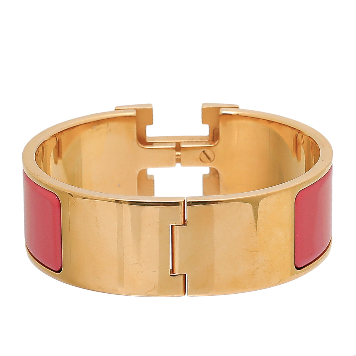 Hermes Coral Clic Clac H Bracelet 16cm-Hermes-THE CLOSET