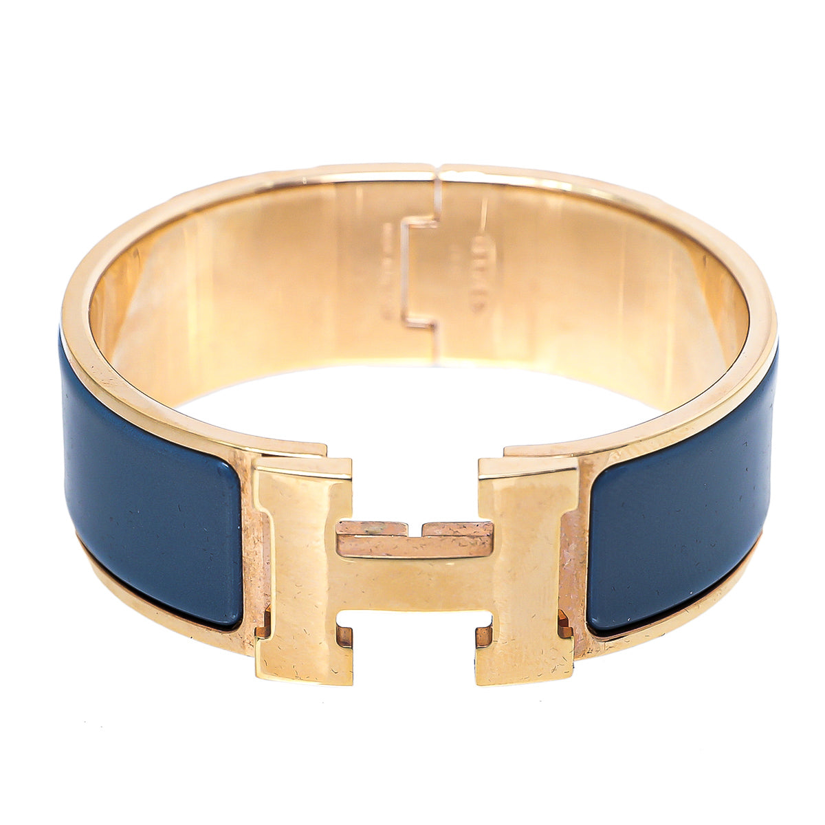Hermes Bleu Cobalt Clic Clac H Bracelet