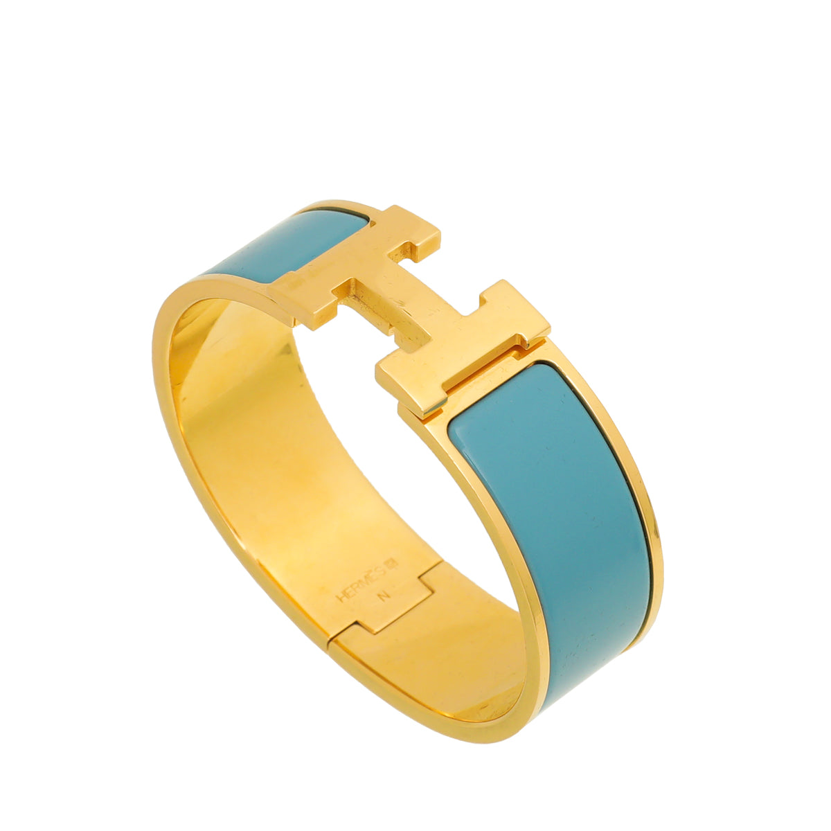 Hermes Blue Jean Clic Clac H GM Bracelet-Hermes-THE CLOSET