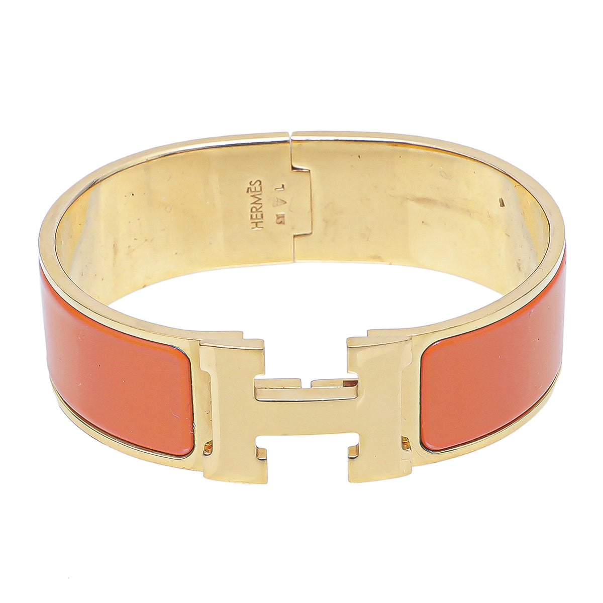Hermes Orange Clic Clac H GM-Hermes-THE CLOSET