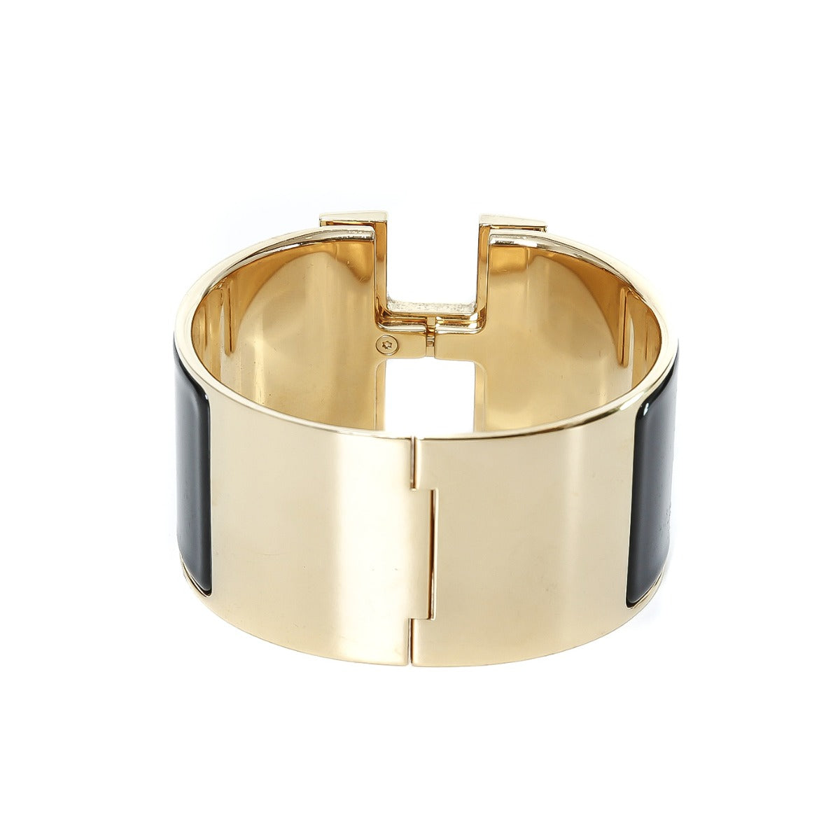 Hermes Black Clic Clac H Wide Medium-Hermes-THE CLOSET